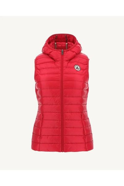 Jott Women's red hooded vest Jott Mali Red