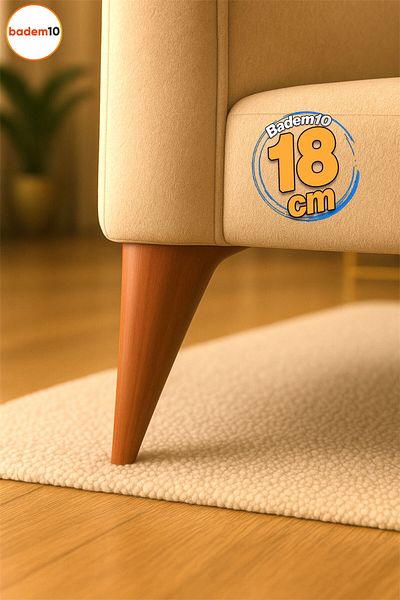 Badem10 Picioare Mobilier 18 Cm Nuc Maro Picioare Plastic Canapea Fotoliu Modele