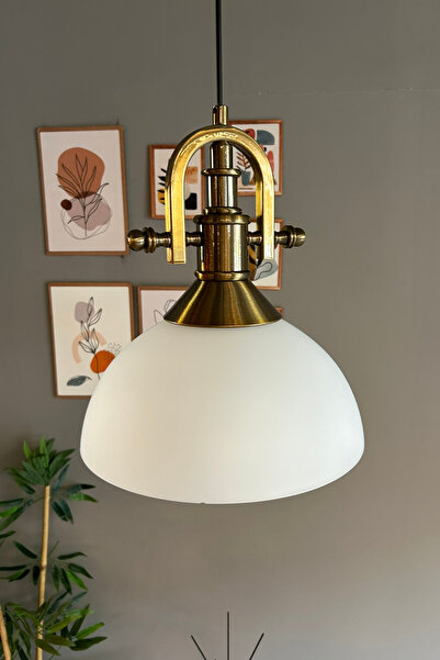 Bamyum Perry Cam Tekli Avize Gemici Eskitme Başlık Retro Sarkıt Lamba Restoran Salon Aydınlatma