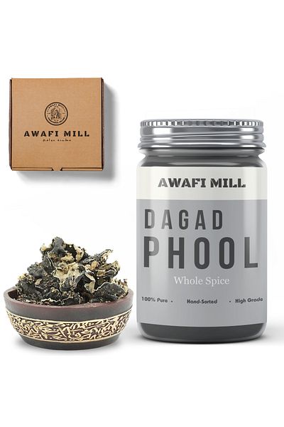 AWAFI MILL Dagad Phool | kalpasi - Bottle of 100 gram / 3.5 Oz