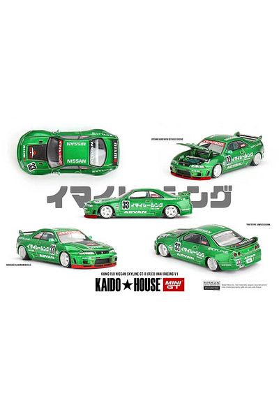mini gt 1/64 Kaidohouse Nissan Skyline Gt-R (R33) Imai Racing V1 Khmg150