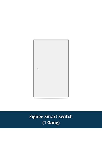 zemismart 1 Gang Zigbee Wall Switch Neutral Push Button Interruptor Work With Tuya, Alexa & Google H