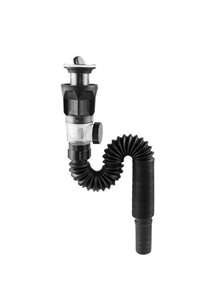 Choice1 3pcs Black Universal Flip Stainless Steel Washbasin Washbasin Sink Wa...