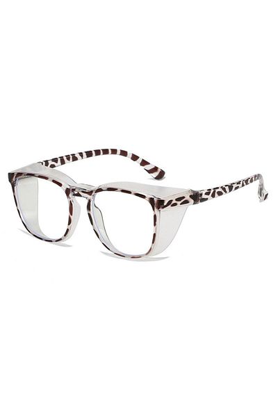 Choice Gray 1pc Anti Pollen Safety Glasses Square Anti Fog Blue Light Blocking Glasses With Side Shields Fo
