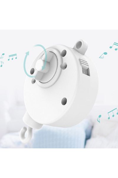 Choice Infant Bell Rotary Wind-up Music Box Baby Mobile Crib Bed Bell Windup Movement Music Box Machine ...