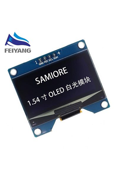 Choice 4PIN White 1.54 inch 4PIN White Blue OLED Screen Module SSD1309 Drive IC Compatible for CH1116 SPI I
