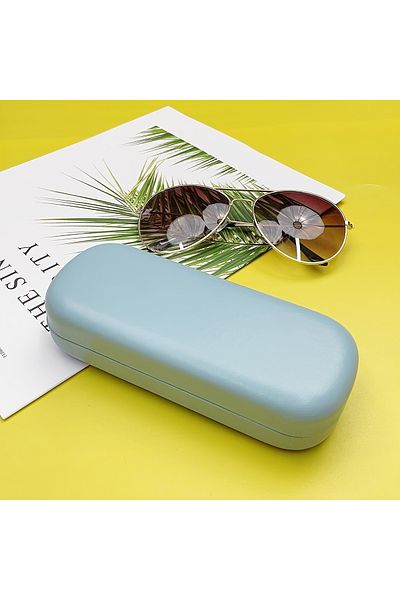 Choice Blue A stylish hard glasses case with sturdy snap closure and soft lining, portable and stylish, sui