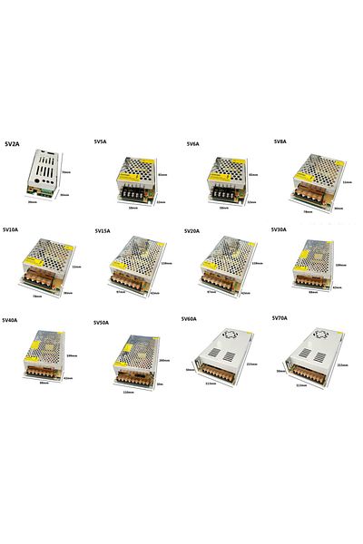 MERHOLE 220V Voltage 5V 8A DC 5V 2A 3A 4A 5A 8A 10A 12A 20A 30A 40A 60A Switch LED Power Supply Transformers