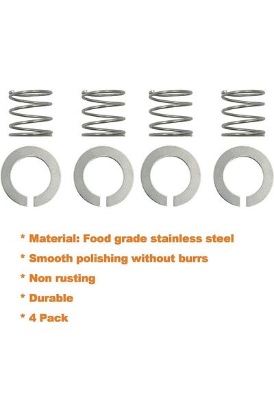 Choice 4 Pack Spring Gasket Total 4 Pack Stainless Steel Spring And Washer Fit For Kitchenaid Stand Mixer 3