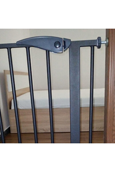 GUİMO Barieră de siguranță, Guimo, pentru scări sau uși, 76-80 cm, siguranță dublă, Neagră