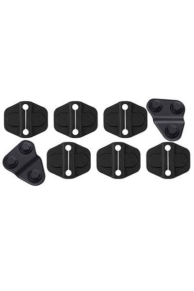 YOCTM Matte Black Car Door Screw Latch Lock Protective Case Cover Decoration Trim for Jeep Wrangler JL 201