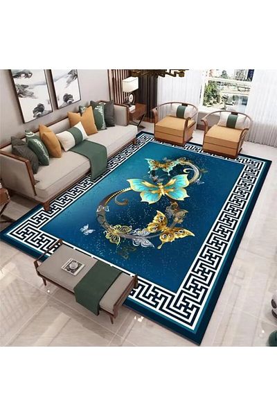 Choice 40x60cm 01 40*60CM Modern New Chinese Carpet Crystal Velvet Living Room Coffee Table Blanket Simple