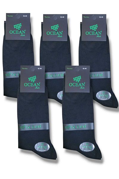 Fanilam Мъжки летни безшевни тънки бамбукови чорапи до глезена Ocean - дишащи, леки и устойчиви на пот, 5 броя