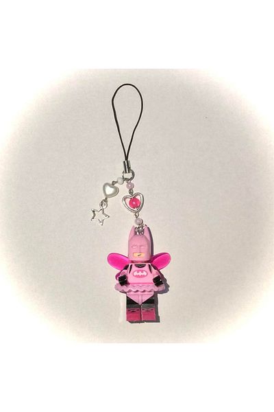 Choice سلسلة مفاتيح هاتف على شكل شخصية خفاش خرافية ثلاثية الأبعاد من K-bat-pink، سلسلة مفاتيح مخصصة لحقيبة الظهر