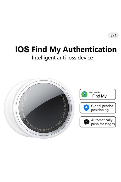 Choice WHITE E91 Airtag Anti-loss Device GPS Trackers Sport Tracking Find My Elderly Kids Pets Portable Min
