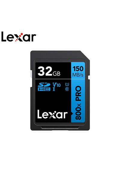 Choice 32GB Lexar SD Card 800X ProMemory Card 128GB 64GB 32GB High Speed 150MB/s UHS-I Classe 10 3D 4K V30