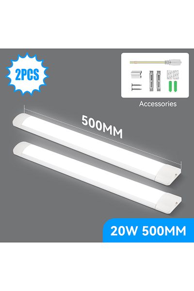 CANMEIJIA Cold White 2PCS 20W 50CM Led Tube Light 85-265v 10W 20W Led Bar Lamp 30/50CM Tube Ceiling Wall Lamps