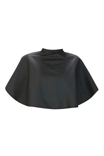 Choice Black Hair Dye Tools Short Square Black Waterproof Hairdressing Salon Barber Hair Cutting Cape Cloth