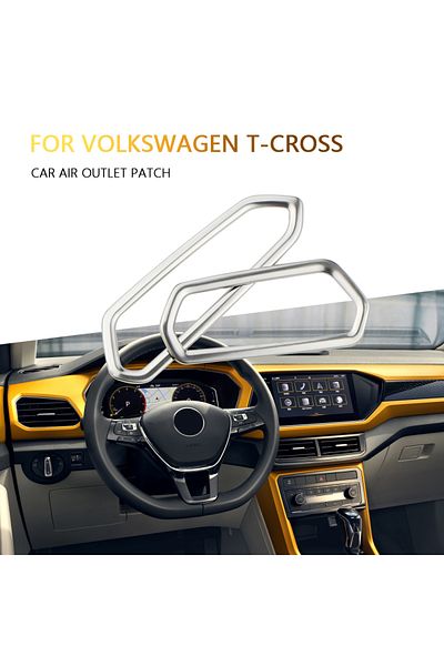 Choice Car Dashboard Front AC Air Conditioning Outlet Vents Frame Cover Trim Accessories for VW Volkswag...