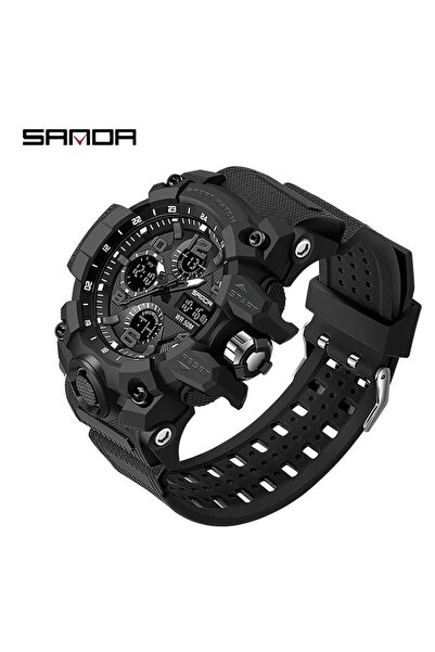 Choice رقم 6021 ساعة يد كوارتز رياضية عسكرية للرجال من SANDA طراز G باللون ال...