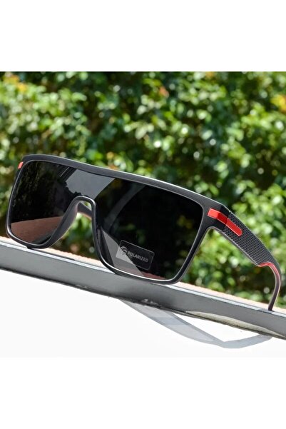 Choice Other C5 Black Red CRIXALIS Fashion Polarized Sunglasses For Men Squar...