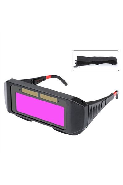 Choice Purple Welding Goggles Automatic Solar Automatic Darkening Safety Glasses Tig Mig Mma Welding Goggle