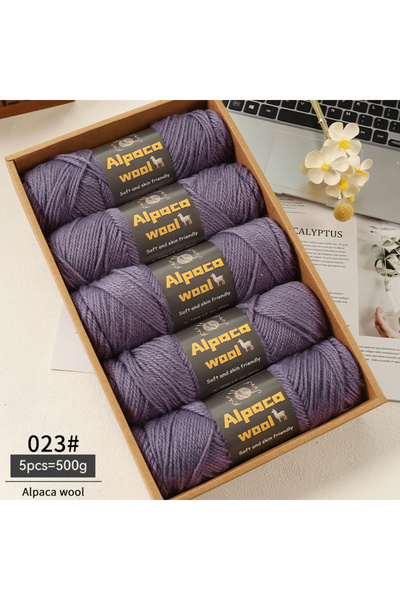 Choice 23 غزل حياكة سميك من صوف الألبكة Gaoguizi 500 جرام 245 متعدد الألوان ه...