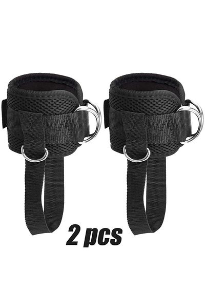 Choice Black-2PCS 1PCS/2PCS Ankle Straps for Cable Machines Kickbacks - Adjustable Comfort Ankle Cable Atta