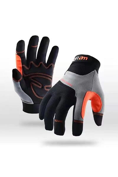 Choice Grey Black XL 1 Pair High Dexterity Work Gloves for Men and Women - Touch Screen Compatible with Exc