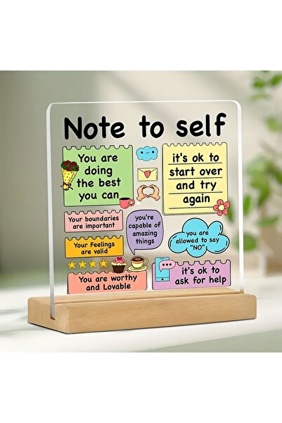 Choice علامة زخرفية بقاعدة خشبية ملهمة من الأكريليك لتأكيد إيجابي وتذكير بحب ...