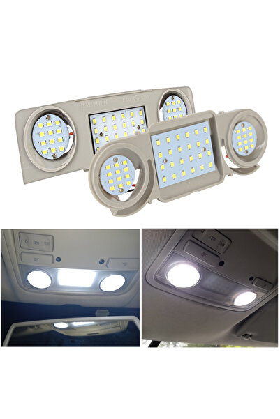 Choice مصباح سقف خلفي داخلي للسيارة، 48 مصباح LED، مناسب لسيارات فولكس فاجن ب...