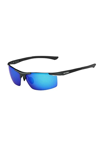 Choice box add cloth Blue VEITHDIA Aluminum Magnesium Men's Sunglasses Polari...