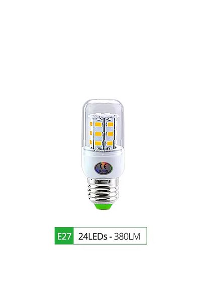 Choice Warm White E27-24LEDs E27 LED Lamp E14 LED SMD 5730 220V Corn Light Bulbs 24 36 56 72LEDs Lamparas L