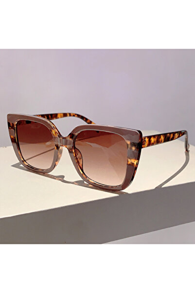 Choice as picture shows leopard-tea KAMMPT Oversized Square Sunglasses 2024 N...