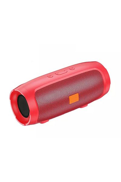 DIKELANG Red TF USB Bluetooth Speaker Dual Speaker Stereo Outdoor Tfusb Playback Fm Voice Broadcasting Portab