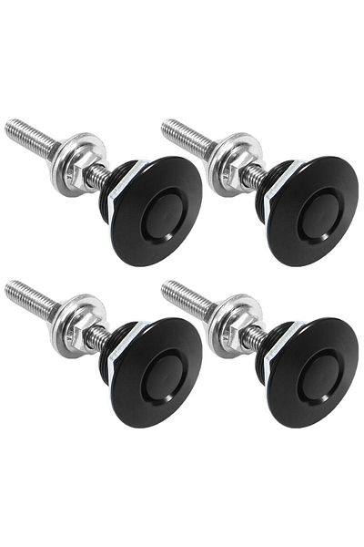 Choice 4pcs 4Pcs Quick Latch Hood Pins Lock 1.25 inch Universal Quick Release Fasteners Lock Aluminum Alloy