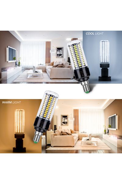 Choice 132leds Cold White E27 E27 LED Corn Lamp E14 Light Bulb B22 Chandeliers AC85-265V For Home Living Ro