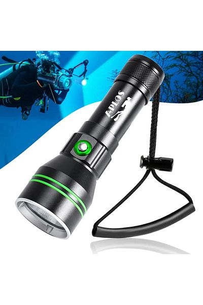 Choice 26650 Fixed Focus black WHITE APLOS AP50 Scuba Diving Flashlight P70 Super Bright 5000lm 26650 Batte