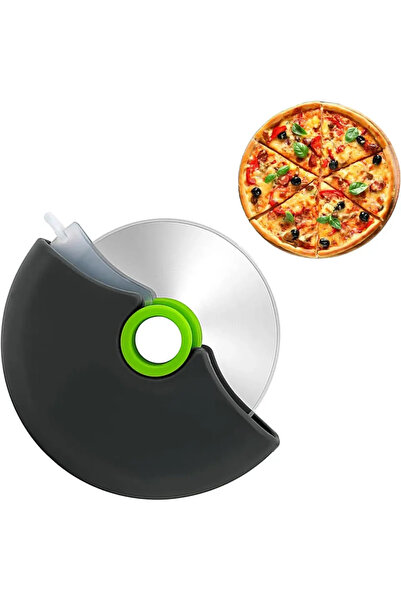 Choice عجلة تقطيع البيتزا مع غطاء شفرة واقية، قطعة واحدة، قطاعة بيتزا من الفو...