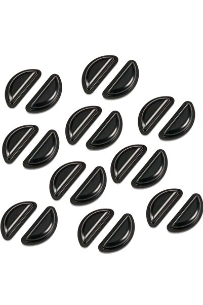 Choice وسادات أنف لاصقة من Air D-Black، 20 قطعة، وسادات أنف للنظارات، مصنوعة من السيليكون المضاد للانزلاق، مناسبة للنظارات الشمسية T