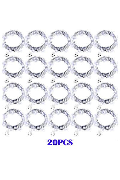 Choice 2 متر 20 ليد أبيض بارد 20 حزمة من أضواء خرافية 20 ليد 2 متر سلك نحاسي ...