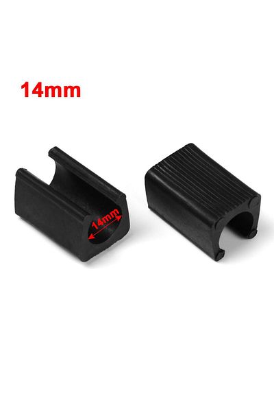 Choice 14mm 10Pcs Durable U Shaped Chair Leg Pad Useful Non-slip Tube Caps Anti-front Tilt Damper Stool Pip