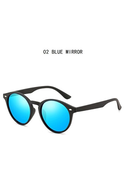 Choice 02 Blue Mirror Fashion Round Sunglasses Women Men Classic Vintage Driv...