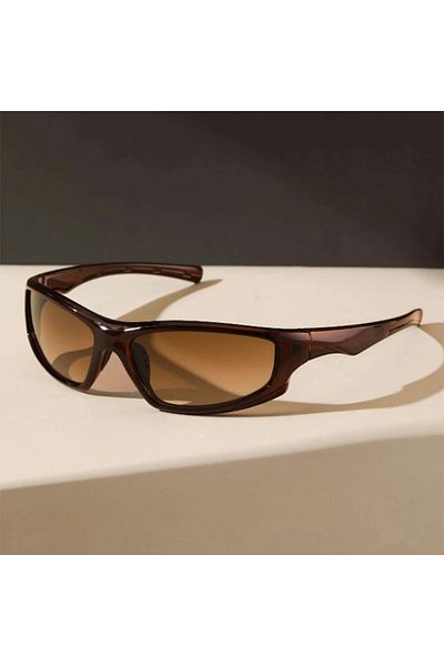 Choice C5 Fashion Y2k Style Wrap Around Men's Sunglasses Daily Outdoor Sports Street Decorative Glasses