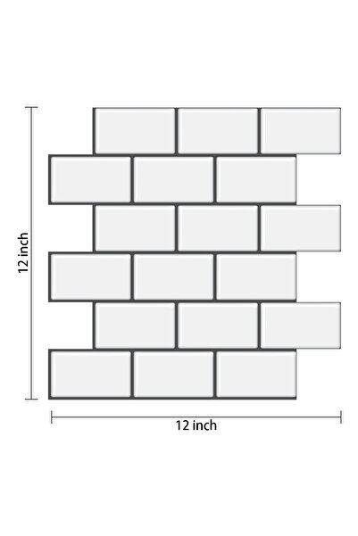 Choice 10 قطع VP101 ملصقات حائط مترو الأنفاق قابلة للتقشير واللصق، ورق حائط ف...