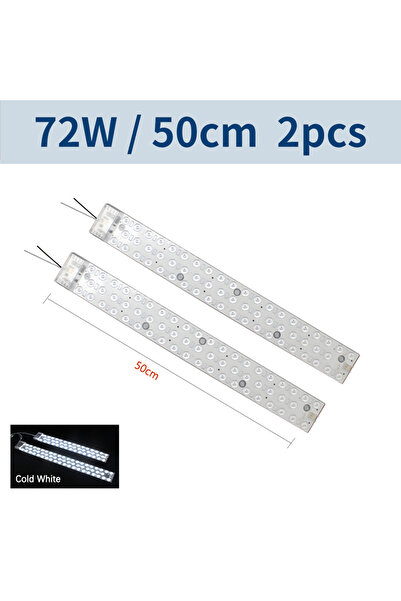 Choice شريط وحدة LED أبيض بارد 6500 كلفن 50 سم، قطعتان 72 واط، ضوء سقف 220 فولت، لوحة LED 30 واط 36 واط، مصباح LED بديل L