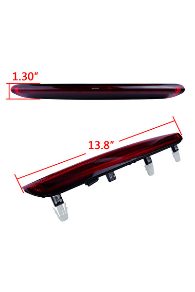 Choice Red ANGRONG Red LED Third Rear High Level Brake Stop Light 8P4945097C For 04-12 Audi A3 8P Hatchback