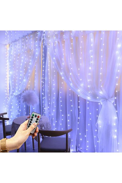 Choice 6x3m 600leds White lights 6M/3M USB LED Curtains Festoon Led Light Garlands New Year Christmas decor