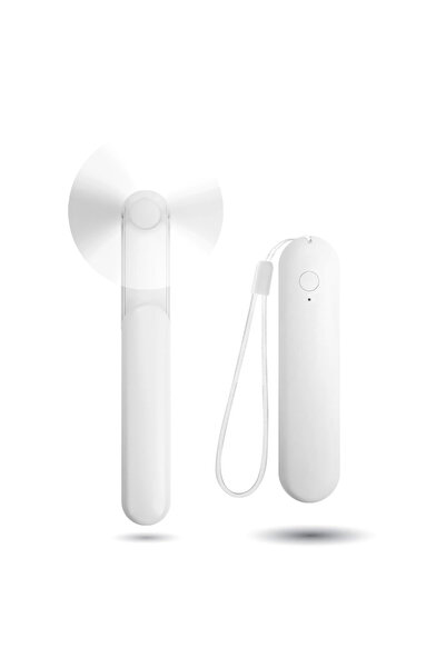 Choice3 WHITE Handheld Mini Fan, Portable Small Pocket Fan, USB Rechargeable ...