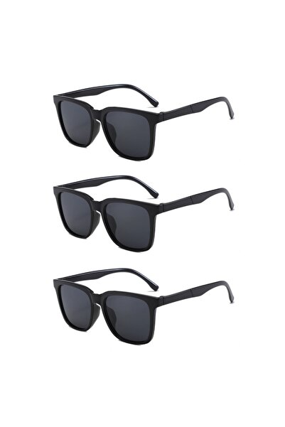 Choice 3 pc black Korean Sunglasses Men/Women Driving Mercury Lens UV400